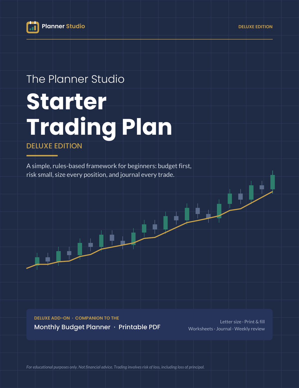 Starter Trading Plan | Planner Studio