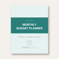 Monthly Budget Planner (Printable PDF)